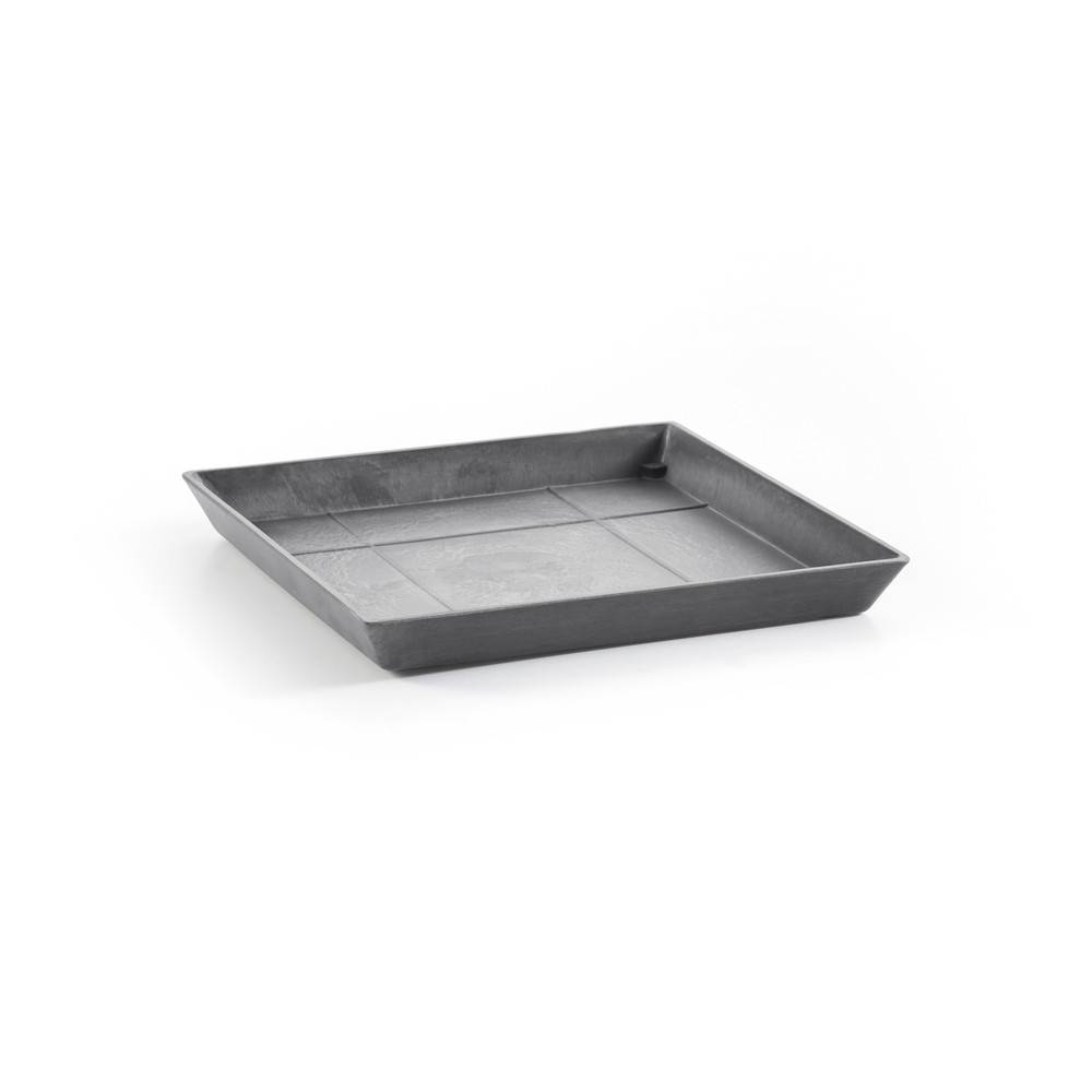 Ecopots - Soucoupe Square 30 Gris - 28 x 28 x H. 3 cm ECOPOTS