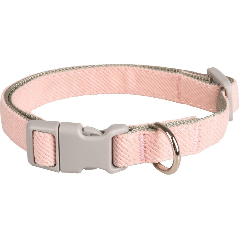 Flamingo - Collier Small dog rose . réglable de 25 à 43 cm x 15 mm. pour chiens. - Imagen 1