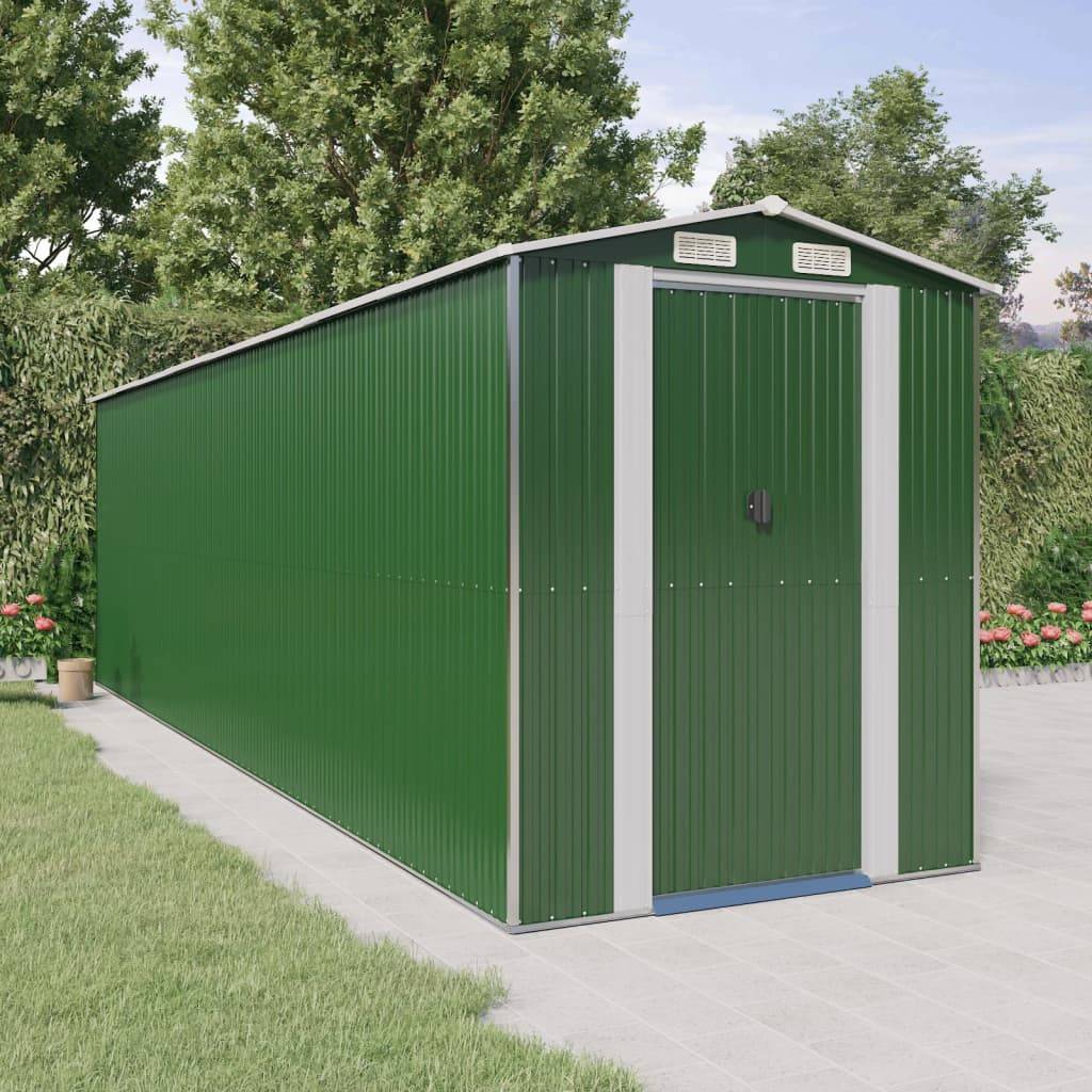 Vidaxl - Abri de jardin Vert 192x689x223 cm Métal galvanisé 13.2m² vidaXL 3147433 - Image 1