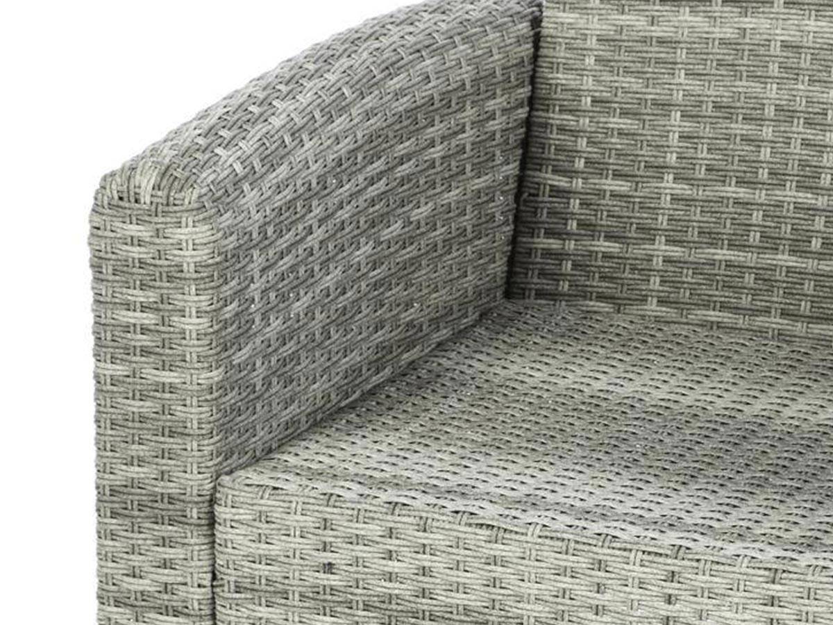 Hesperide - Fauteuil de salon de jardin "Polynésia" havane aluminium traité époxy en résine tressée Hespéride - Imagen 4