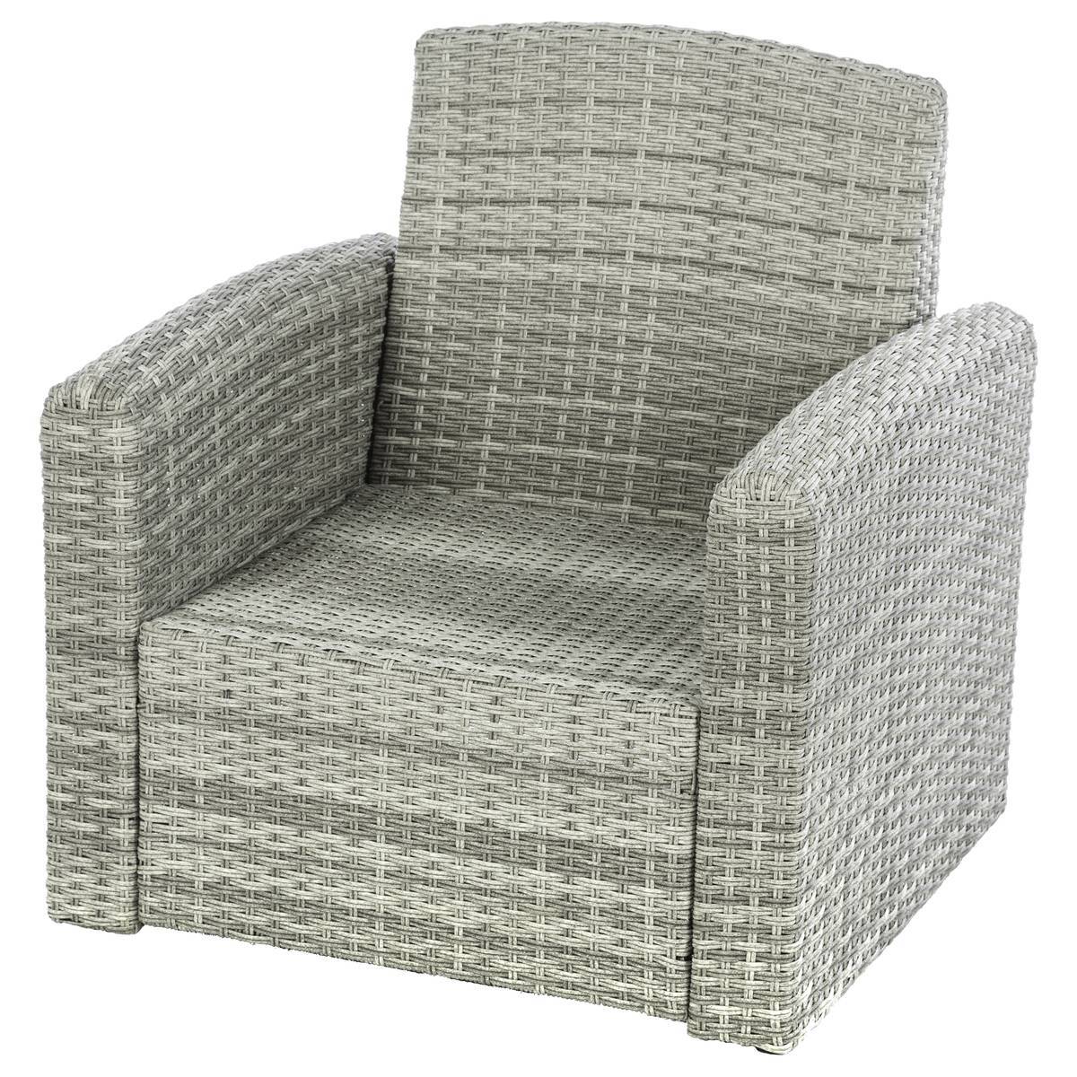 Hesperide - Fauteuil de salon de jardin "Polynésia" havane aluminium traité époxy en résine tressée Hespéride - Imagen 2