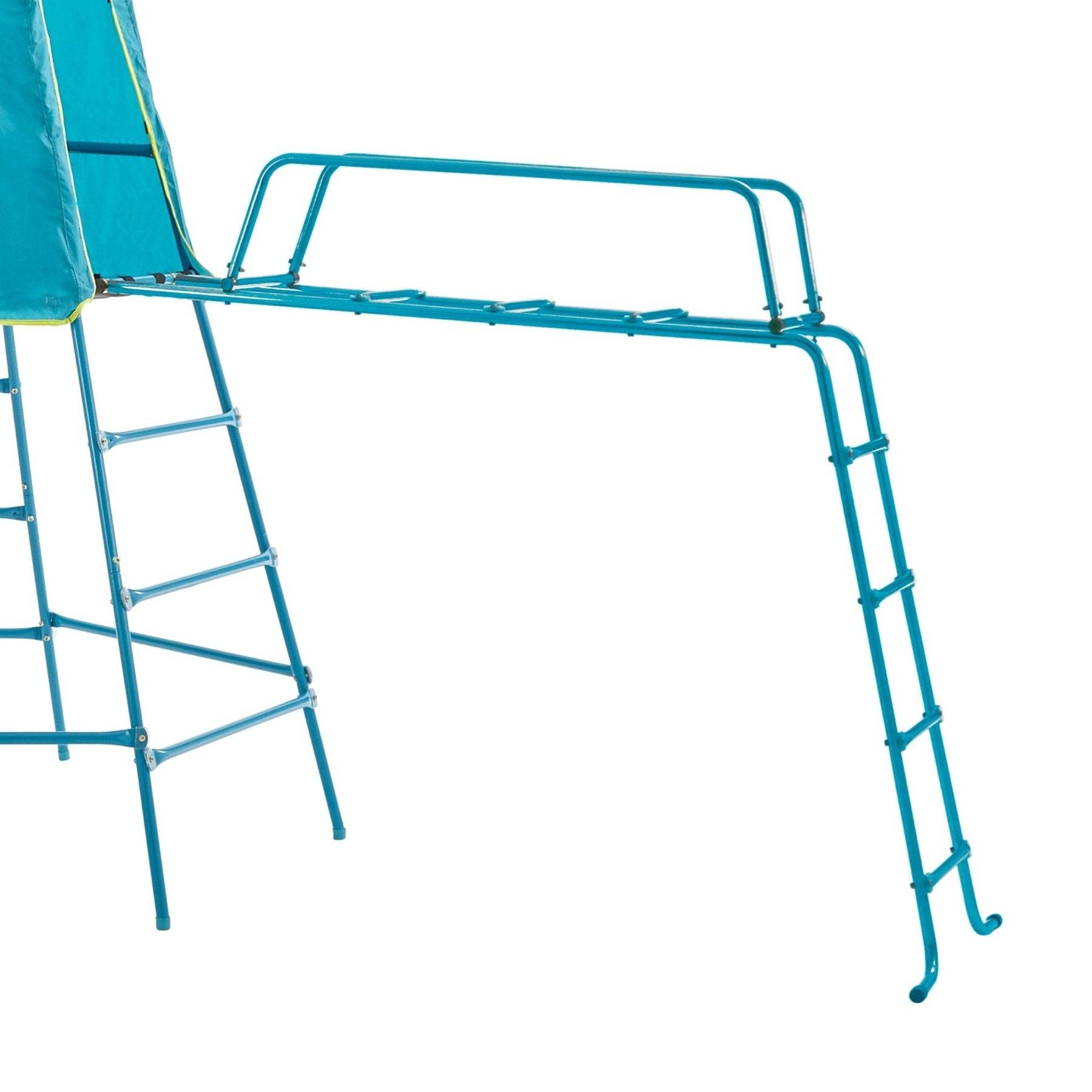 Tp Toys - Aire de jeux pont de singe et toboggan - métal bleu - H201 cm - EXPLORER TOUR - Imagen 5