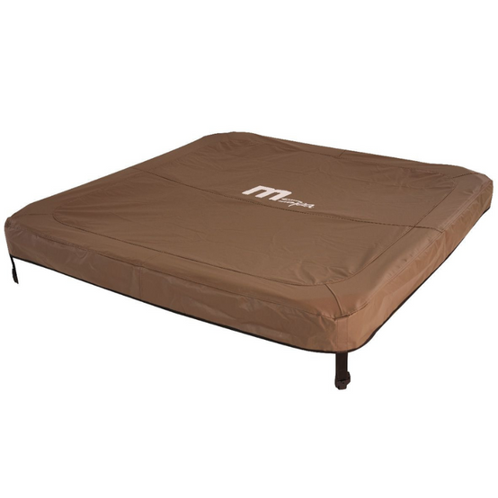 Spa rigide 6 places avec jets hydromassants Oslo Amber , 4 coussins et structure compacte 160×160×65 cm – Mspa - Image 7