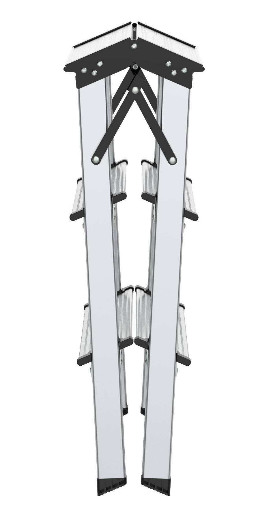 Escabeau aluminium léger avec marches et pieds antidérapants - ESCALO - Image 4