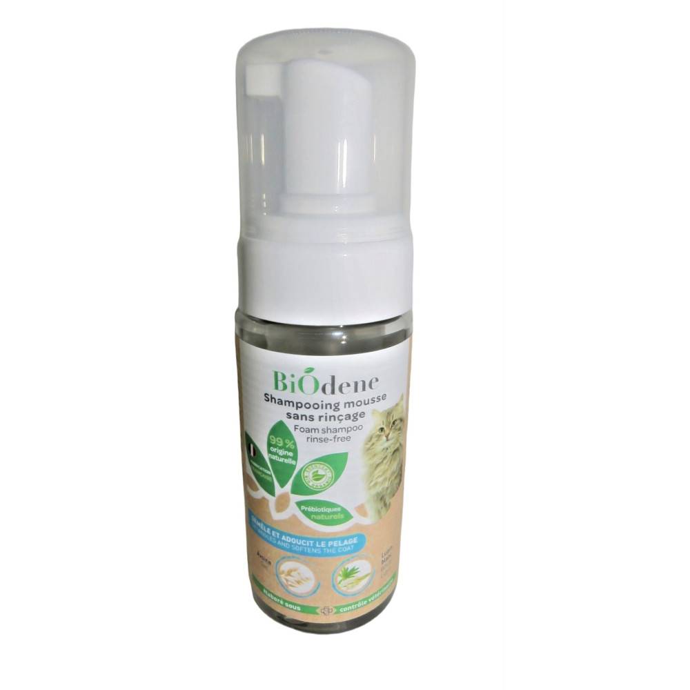 Francodex - Shampooing mousse sans rinçage 125 ml, pour chats - Imagen 2