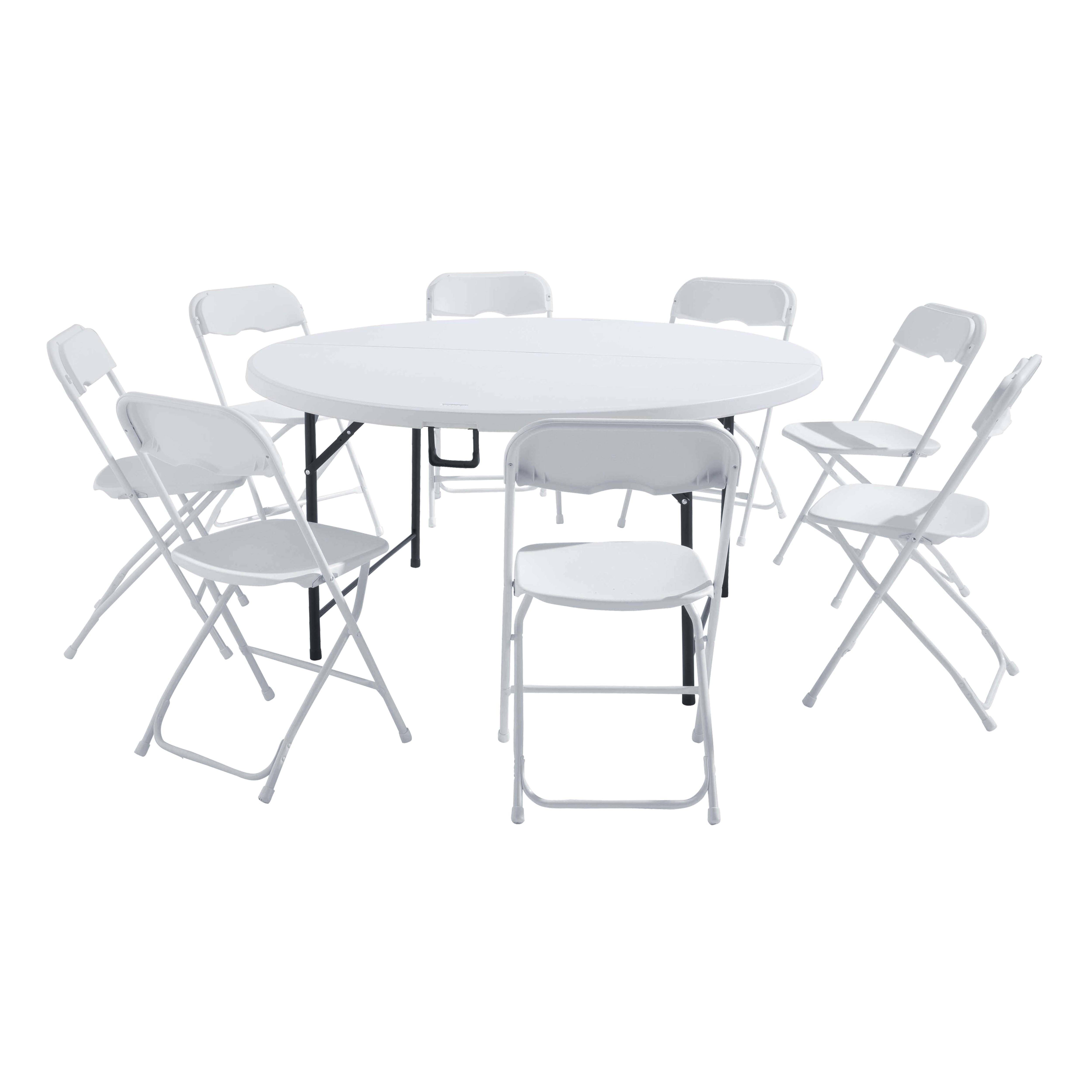 Oviala - Ensemble table pliante et 8 chaises REKKEM - Oviala - Imagen 1