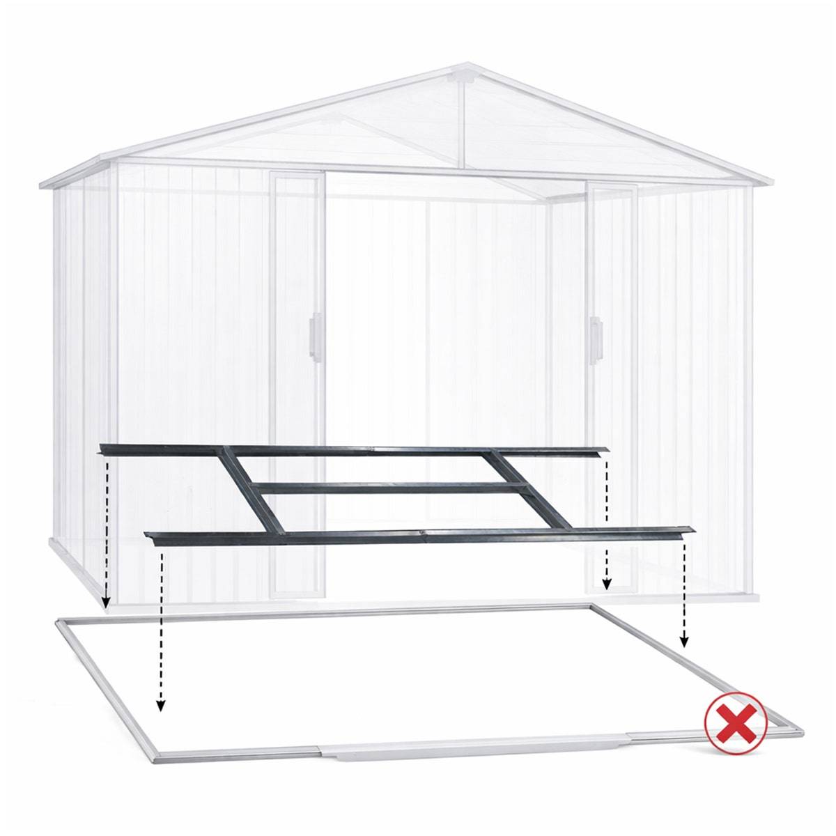 Kit plancher pour abri de jardin Trigano de 4,29 m² - Image 2