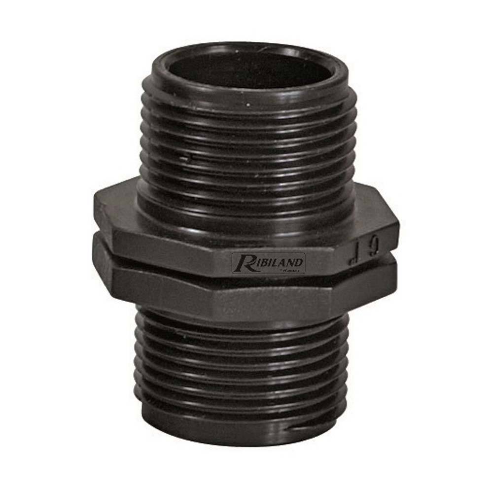 Ribimex - Raccord connection tuyau pompe surface 1"1/4 x 1"1/4  mâle/mâle