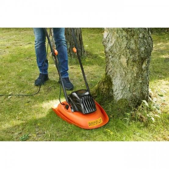 Tondeuse a Gazon électrique sur coussin d'air 1200W 30cm de coupe BLACK+DECKER BEMWH551-QS - 6 lames, 3 réglages de hauteur de coupe - Image 2