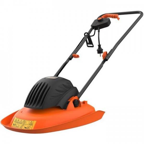 Tondeuse a Gazon   électrique sur coussin d'air 1200W 30cm de coupe BLACK+DECKER BEMWH551-QS - 6 lames, 3 réglages de hauteur de coupe - Image 1