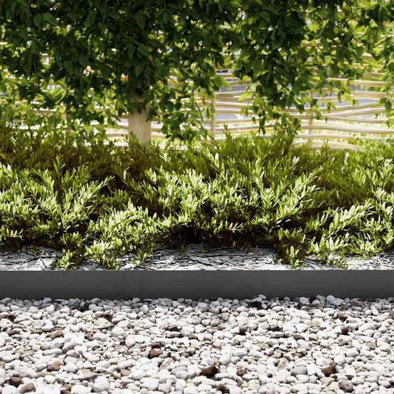 Bordure aménagement jardin acier laminé séparation nette 100x15cm noir - ComfortXL Outdoor Living - Image 3