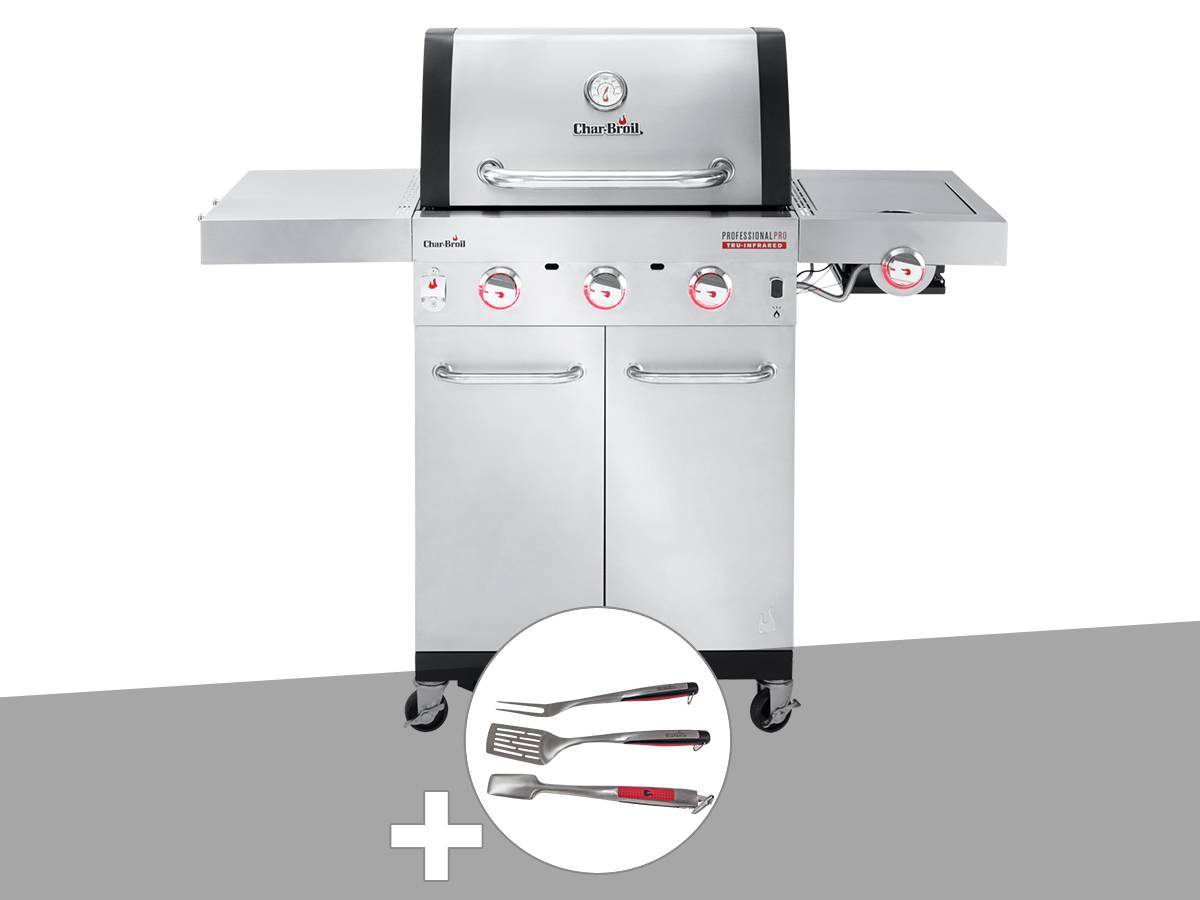 Char-broil - Barbecue à gaz Professional Pro S 3 + Kit 3 ustensiles - Char-Broil - Imagen 1
