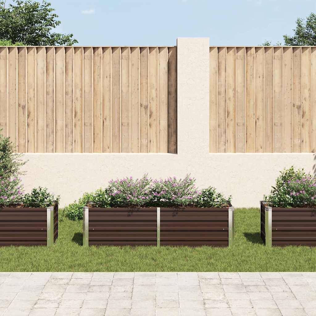Prolenta Premium - Jardinière acier marron 160 x 40 x 45 cm - Prolenta premium p328.5 - Image 3