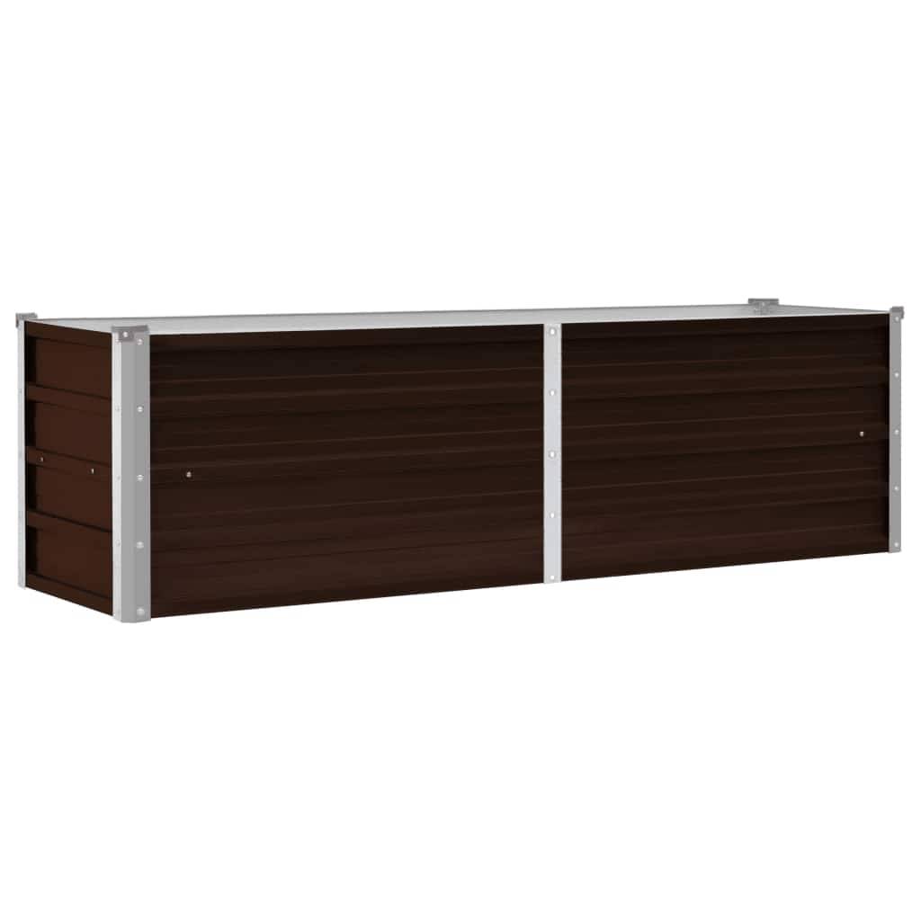 Prolenta Premium - Jardinière acier marron 160 x 40 x 45 cm - Prolenta premium p328.5 - Image 1