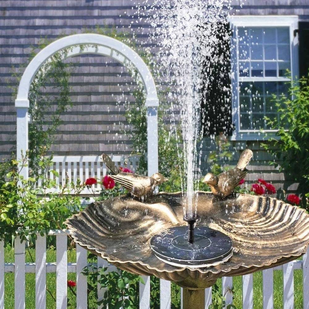 Abreuvoir fontaine solaire pour oiseaux extérieure - Lytech - Image 4
