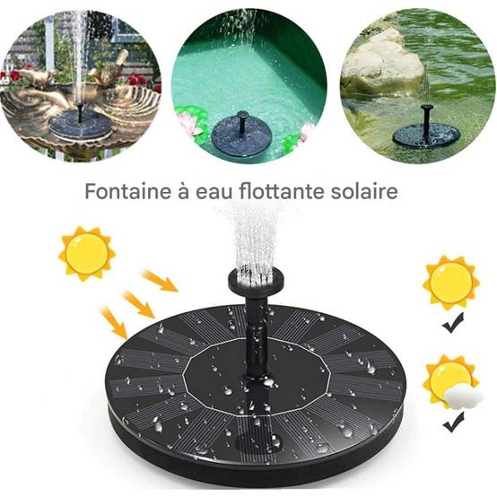 Abreuvoir fontaine solaire pour oiseaux extérieure - Lytech - Image 3