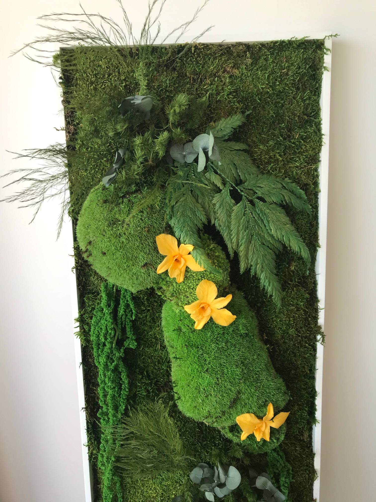 Tableau Végétal Stabilisé Hanakotoba - Tableau Végétal - Décoration d'Intérieur - 140*40 cm - Image 2