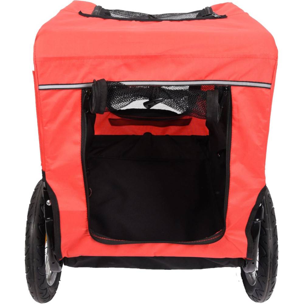 Remorque DOGGY LINER ROMERO. rouge et noir. 60 x 43 x 51 cm. pour chien - Imagen 7