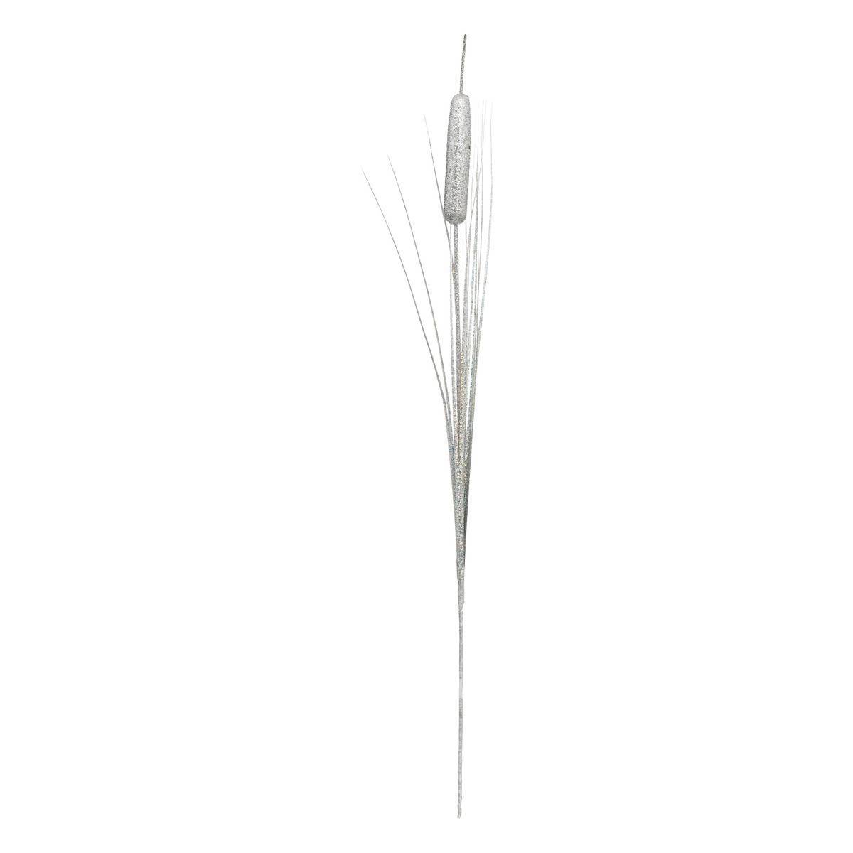 Fééric Lights & Christmas - Branche roseau holographique argenté 75cm - Atmosphera Créateur d'intérieur