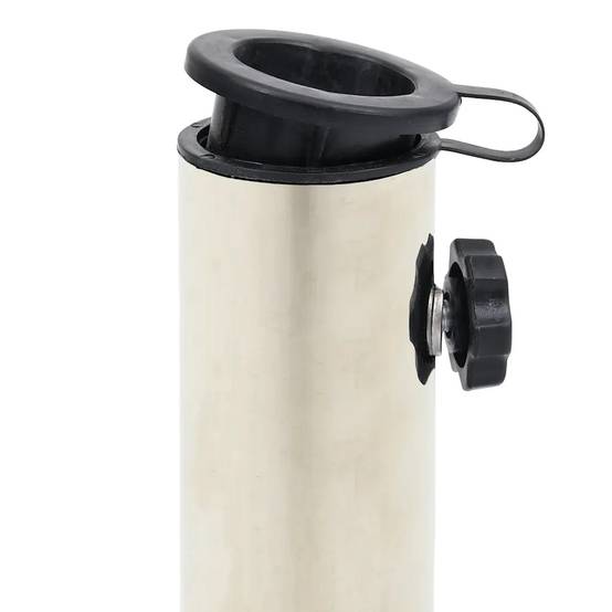 Helloshop26 - Socle de parasol demi-rond robuste 40 x 28 x 4 cm pour extérieur élégant en granite noir - Image 5