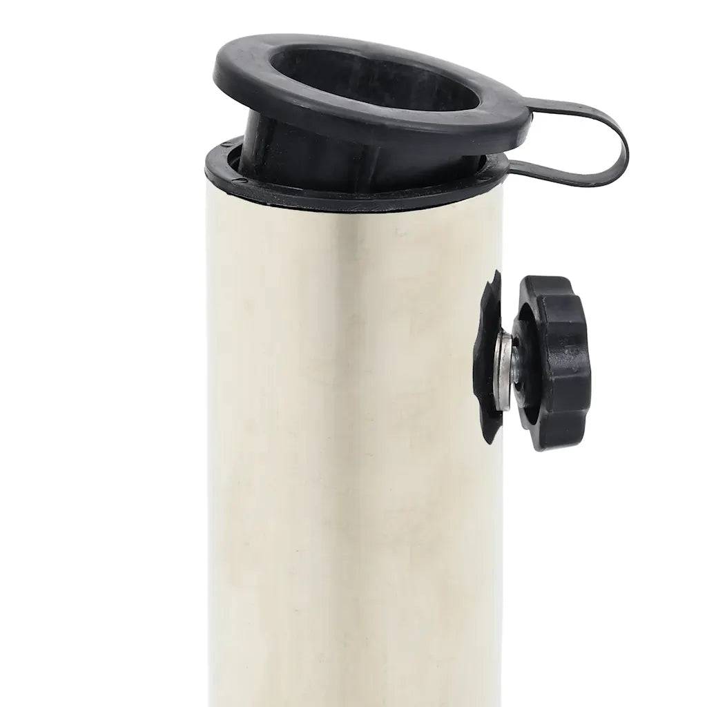 Helloshop26 - Socle de parasol demi-rond robuste 40 x 28 x 4 cm pour extérieur élégant en granite noir - Image 5