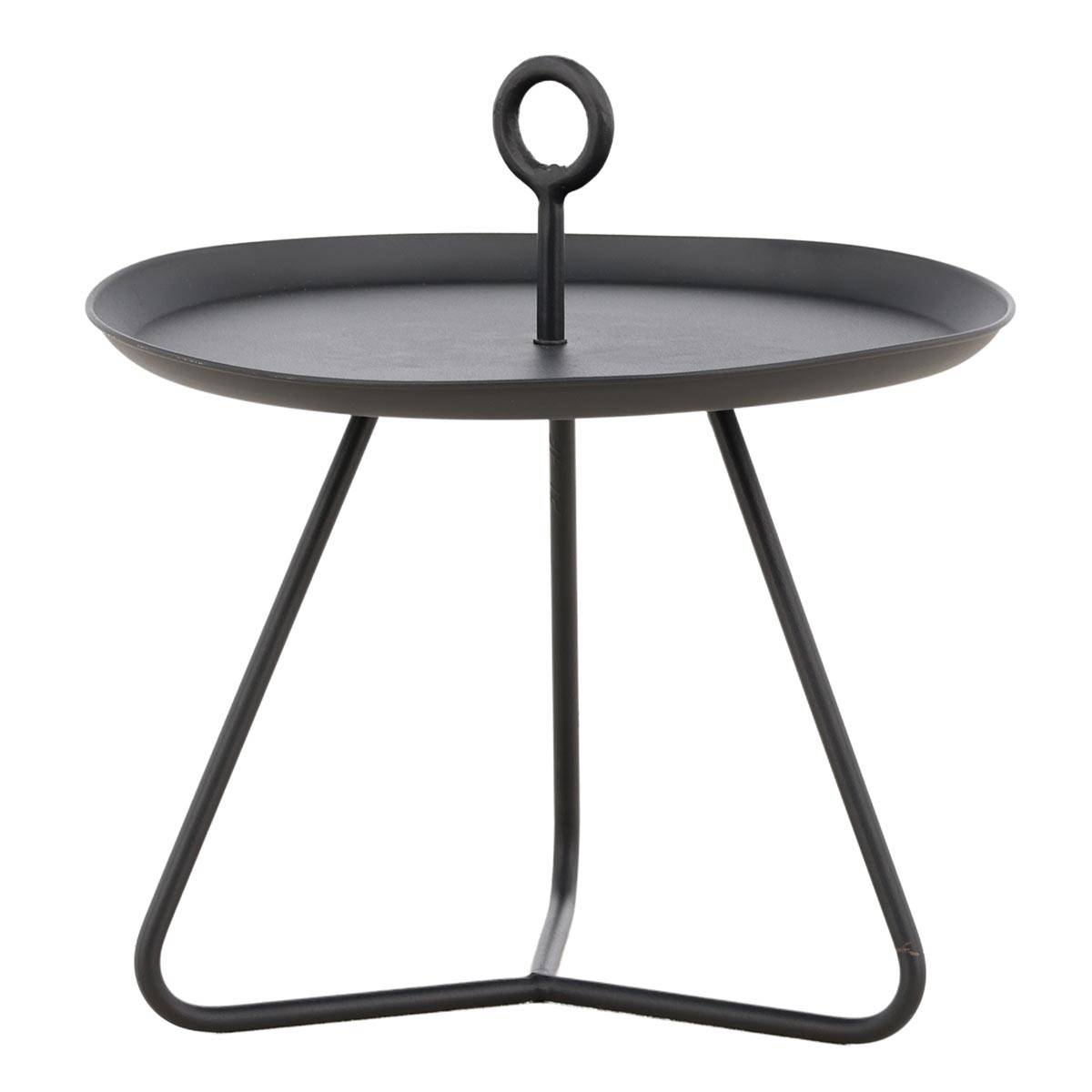 Table d'Appoint de Jardin "Pamplona" 40cm Noir - Imagen 1