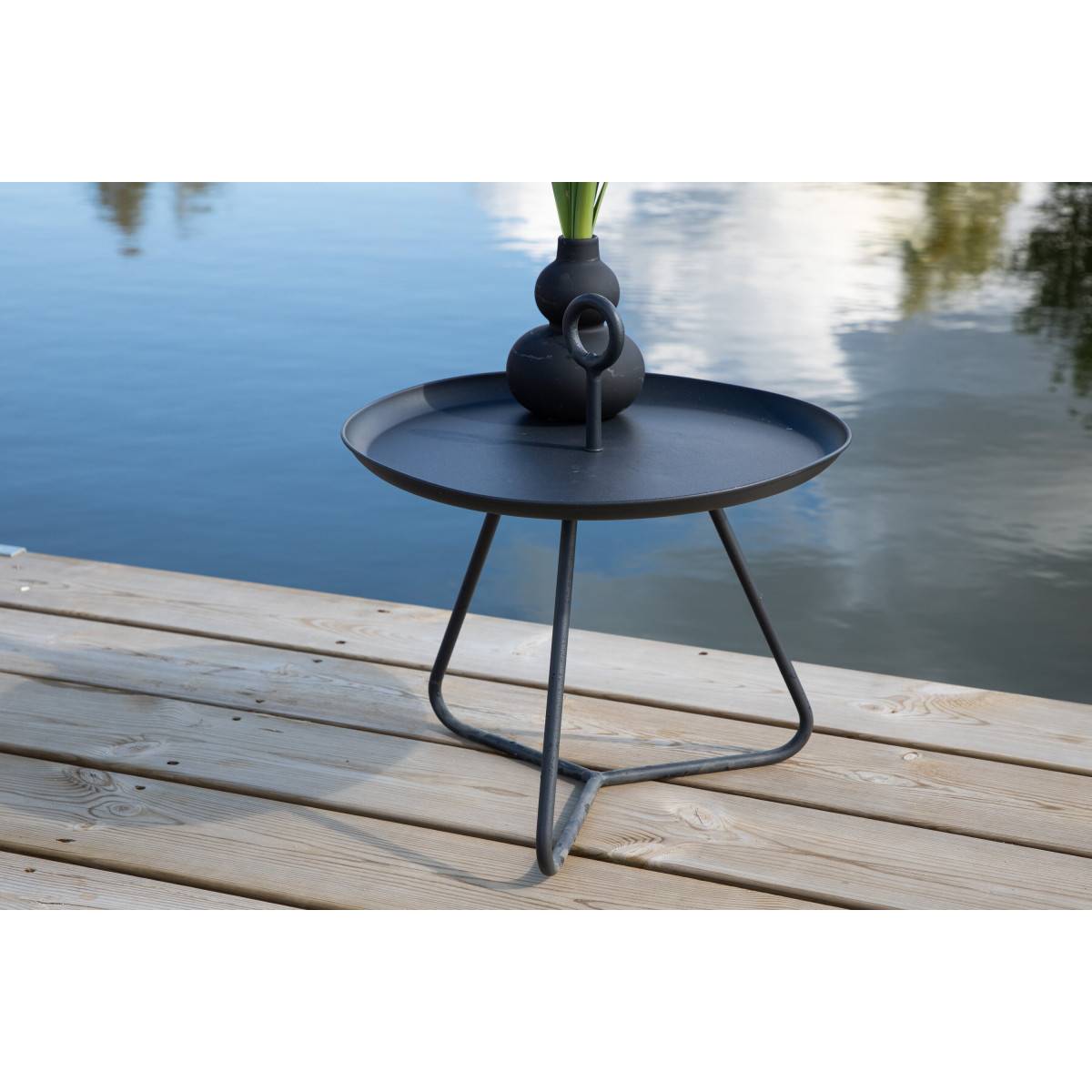 Table d'Appoint de Jardin "Pamplona" 40cm Noir - Imagen 8