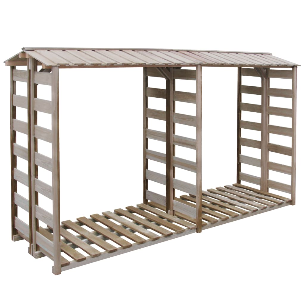 Vidaxl - Abri de stockage du bois de chauffage 300x90x176cm Pin imprégné - vidaXL - Imagen 2