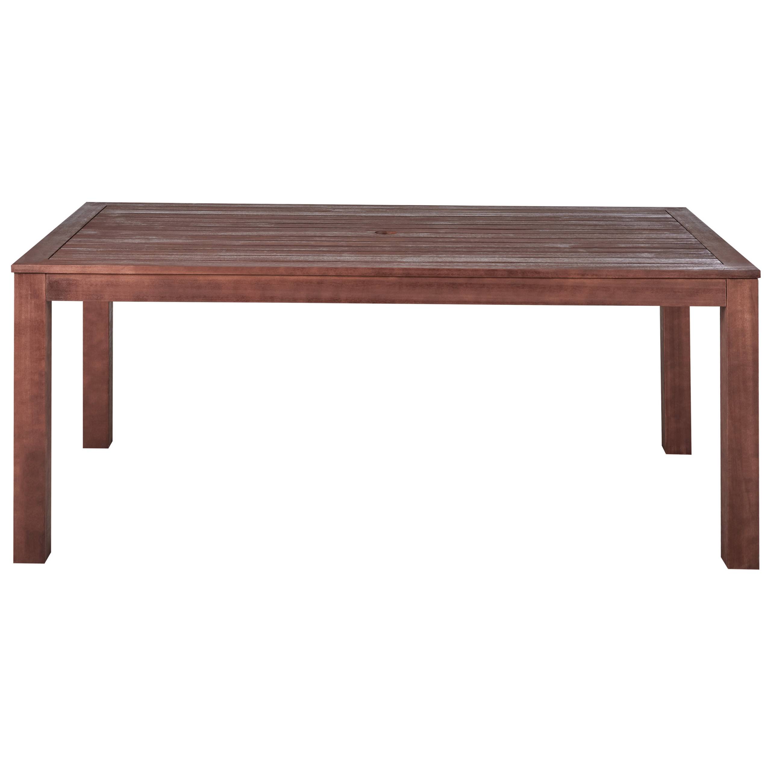 Beliani - Set de salle à manger, 6 Personnes Bois d'eucalyptus Marron foncé TUSCANIA - Beliani - Imagen 5