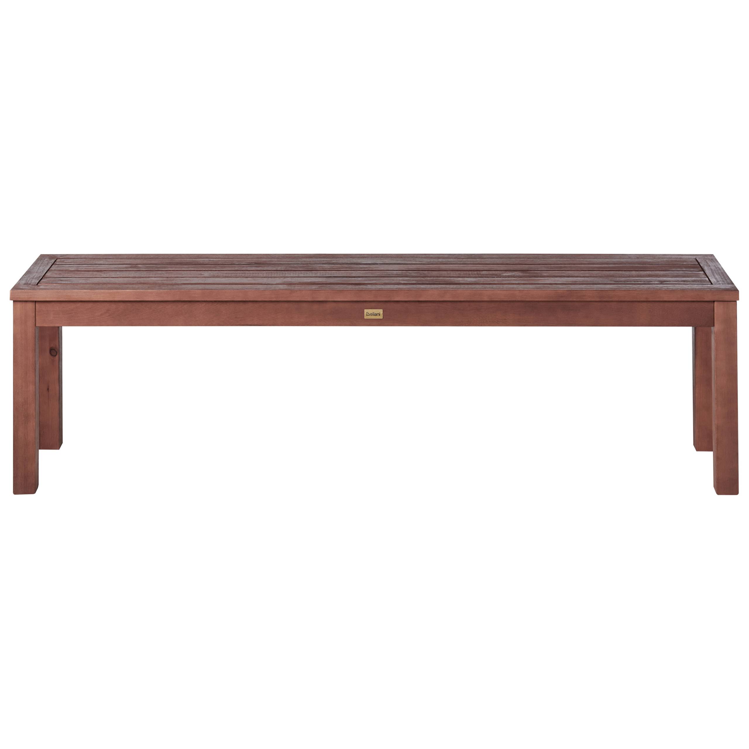 Beliani - Set de salle à manger, 6 Personnes Bois d'eucalyptus Marron foncé TUSCANIA - Beliani - Imagen 7