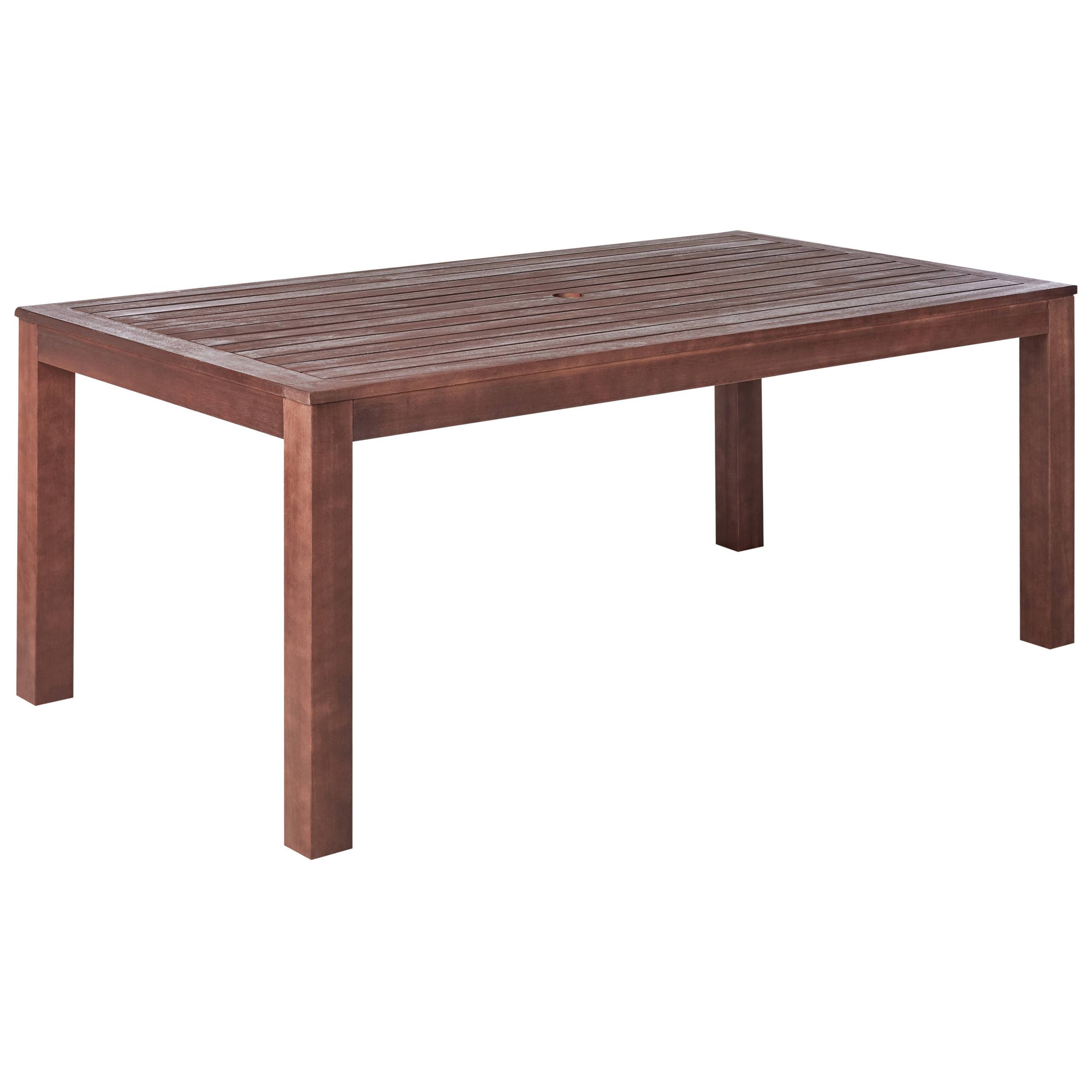 Beliani - Set de salle à manger, 6 Personnes Bois d'eucalyptus Marron foncé TUSCANIA - Beliani - Imagen 4