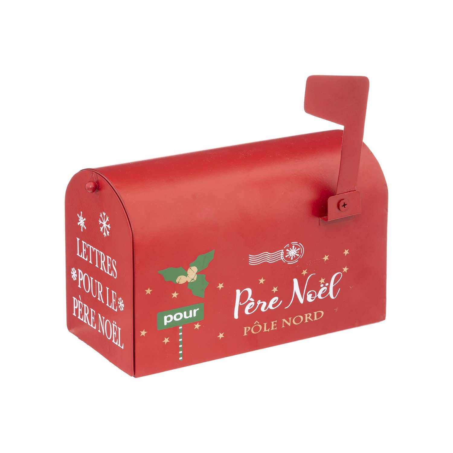 Atmosphera - Boîte aux lettres de Noël en métal - Rouge - Atmosphera - Imagen 1