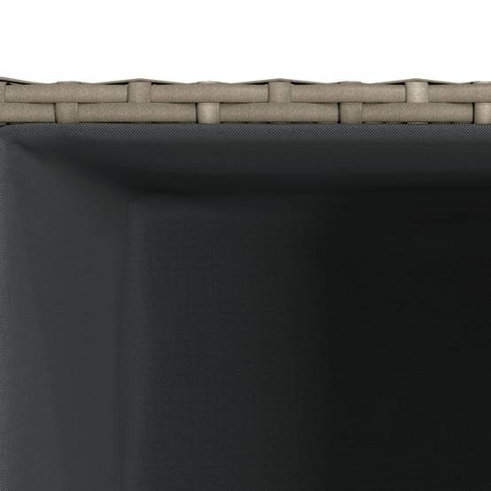 Vidaxl - Jardinières d'extérieur 3 pcs gris résine tressée vidaXL 366397 - Image 4