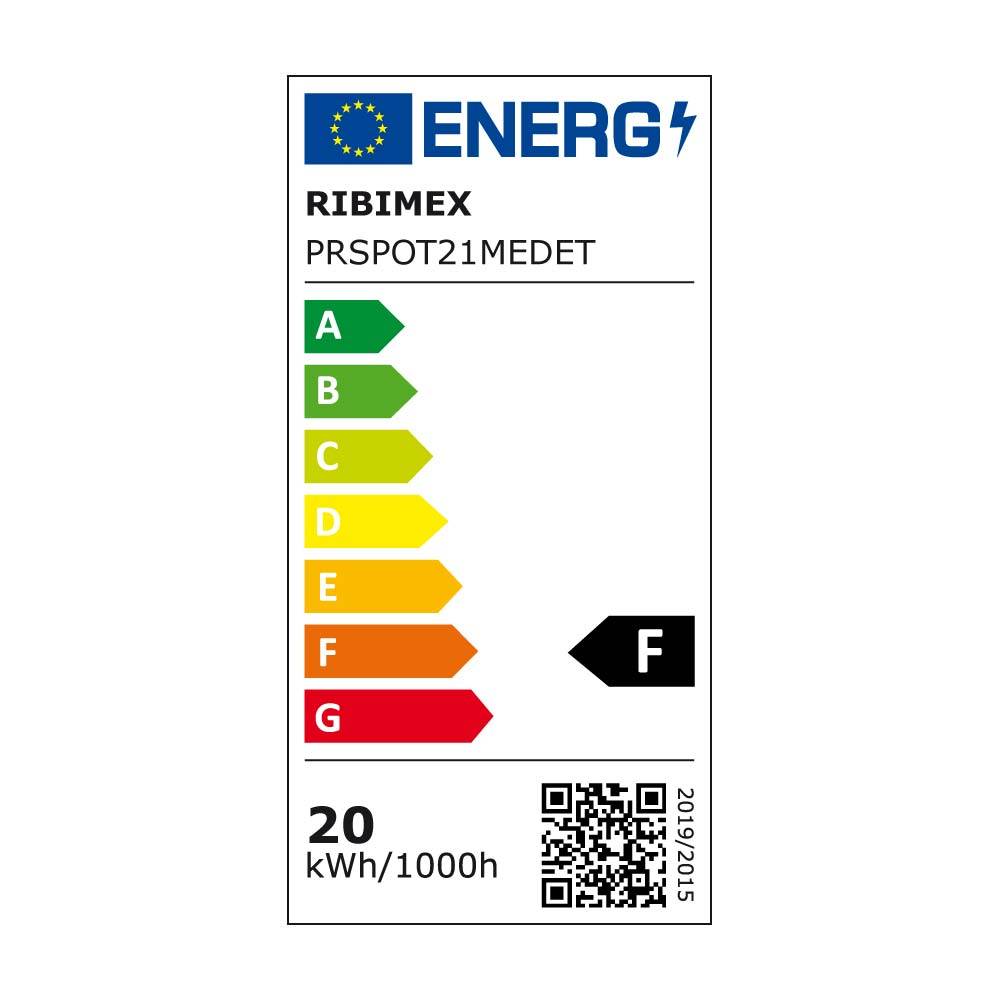 Ribimex - Projecteur LED 20 watt 1500 lumen IP44 mural avec détecteur - Image 2