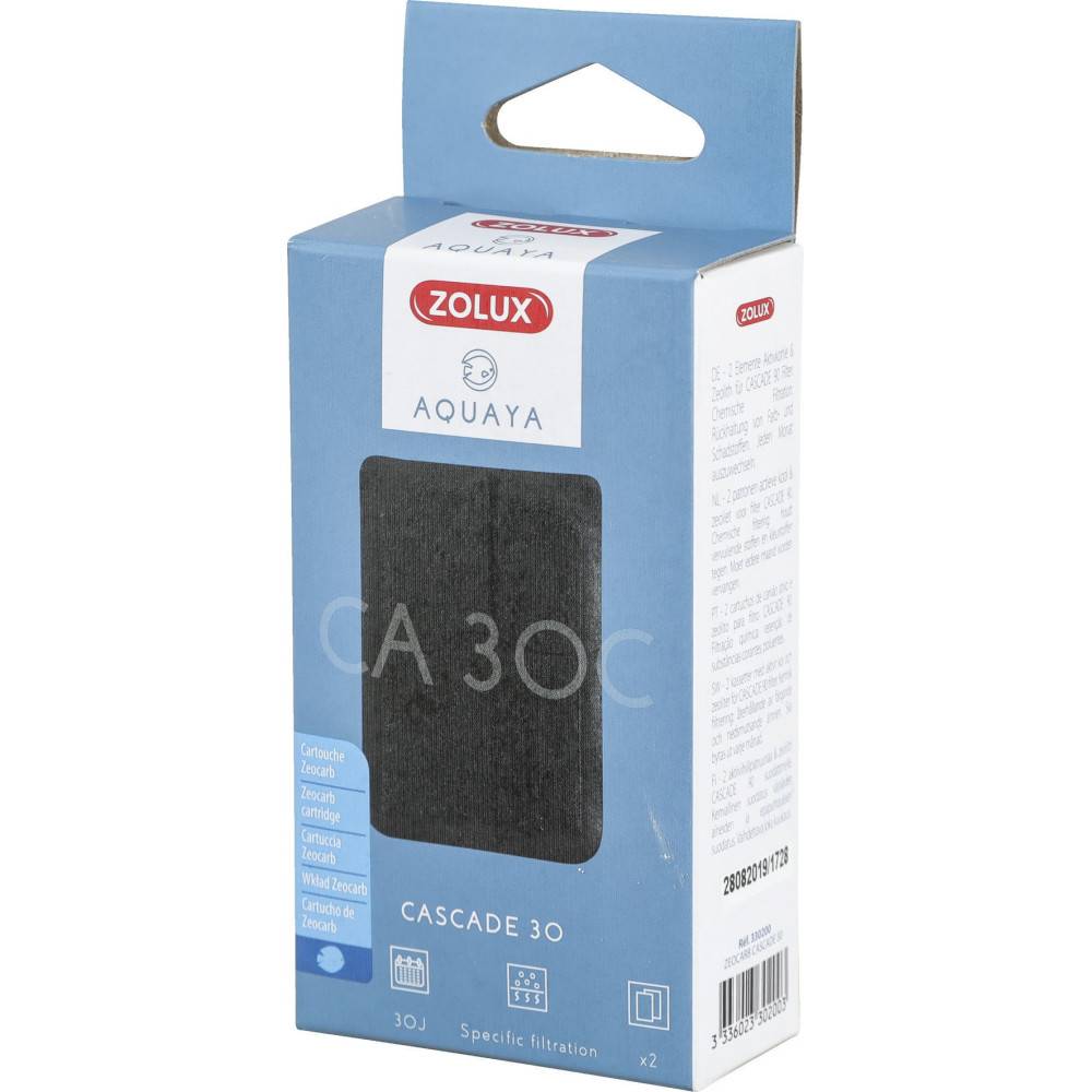 Zolux - Filtre pour pompe cascade 30, filtre CA 30 C cartouche zeocarb x 2. pour aquarium. - Image 2
