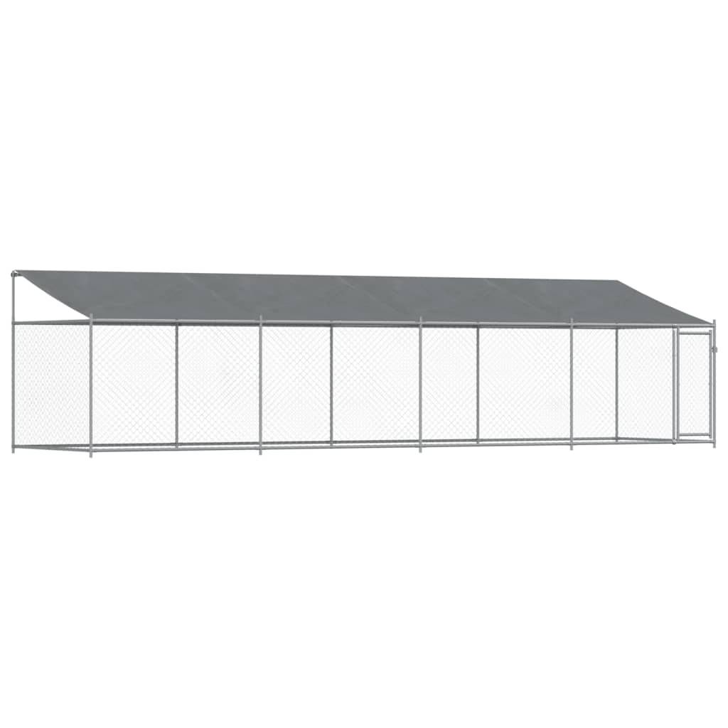 Chenil Extérieur pour Chien Acier Galvanisé avec Toit et Porte 8x2x2m – ComfortXL Outdoor Living - Image 2