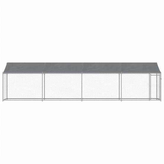 Chenil Extérieur pour Chien Acier Galvanisé avec Toit et Porte 8x2x2m – ComfortXL Outdoor Living - Image 4