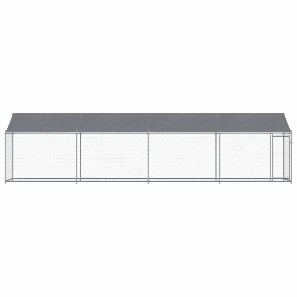 Chenil Extérieur pour Chien Acier Galvanisé avec Toit et Porte 8x2x2m – ComfortXL Outdoor Living - Image 4