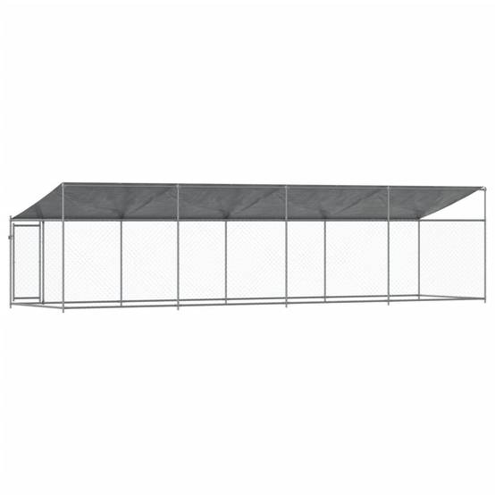Chenil Extérieur pour Chien Acier Galvanisé avec Toit et Porte 8x2x2m – ComfortXL Outdoor Living - Image 6