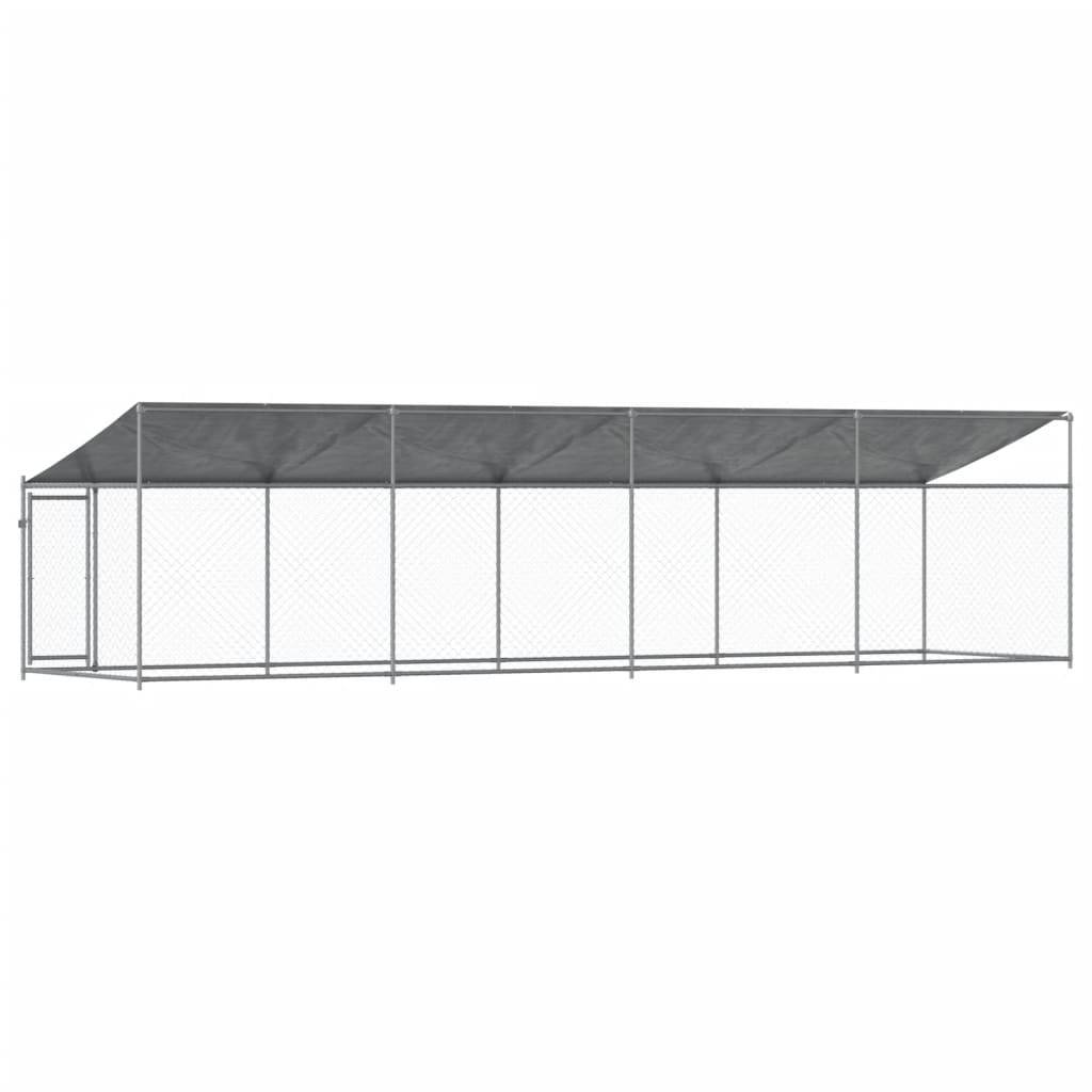 Chenil Extérieur pour Chien Acier Galvanisé avec Toit et Porte 8x2x2m – ComfortXL Outdoor Living - Image 6
