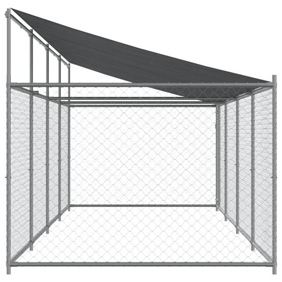 Chenil Extérieur pour Chien Acier Galvanisé avec Toit et Porte 8x2x2m – ComfortXL Outdoor Living - Image 5