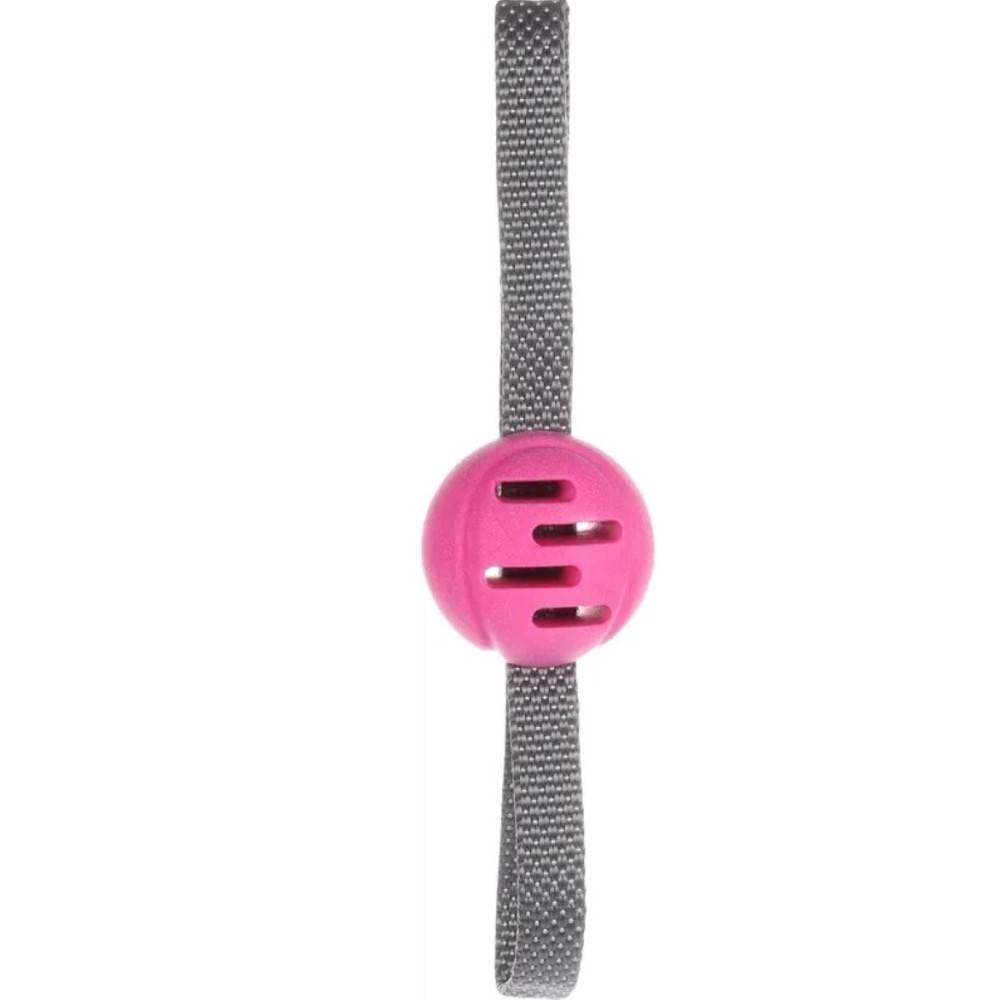 Animallparadise - jeux balle rose avec poignées,  TPR, ø 6.5 cm, pour chien - Imagen 2