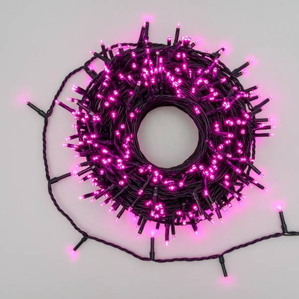 Lotti - Guirlande lumineuse 25 m 360 miniLED Rose 8 jeux de lumière câble vert Lotti - Imagen 1