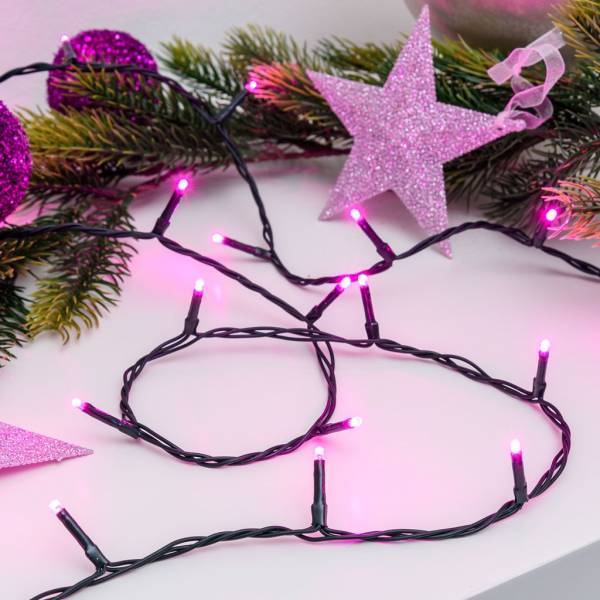 Lotti - Guirlande lumineuse 25 m 360 miniLED Rose 8 jeux de lumière câble vert Lotti - Imagen 5