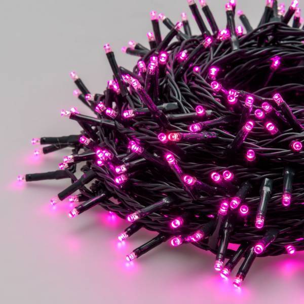 Lotti - Guirlande lumineuse 25 m 360 miniLED Rose 8 jeux de lumière câble vert Lotti - Imagen 4