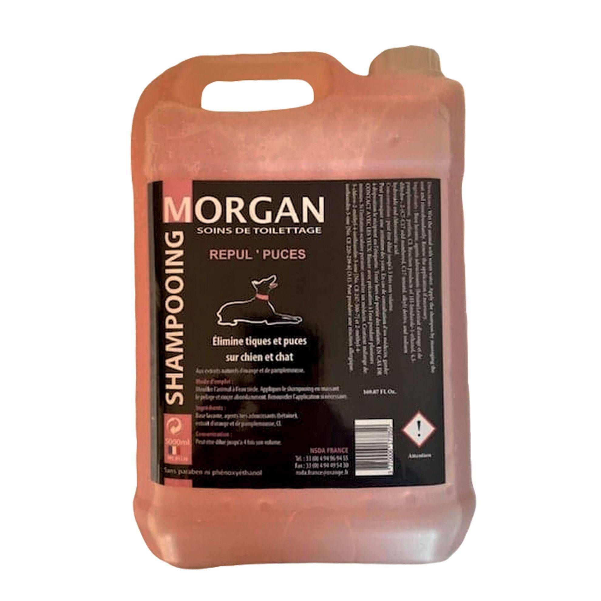 Shampoing Repul'Puces Morgan : 5L MORGAN