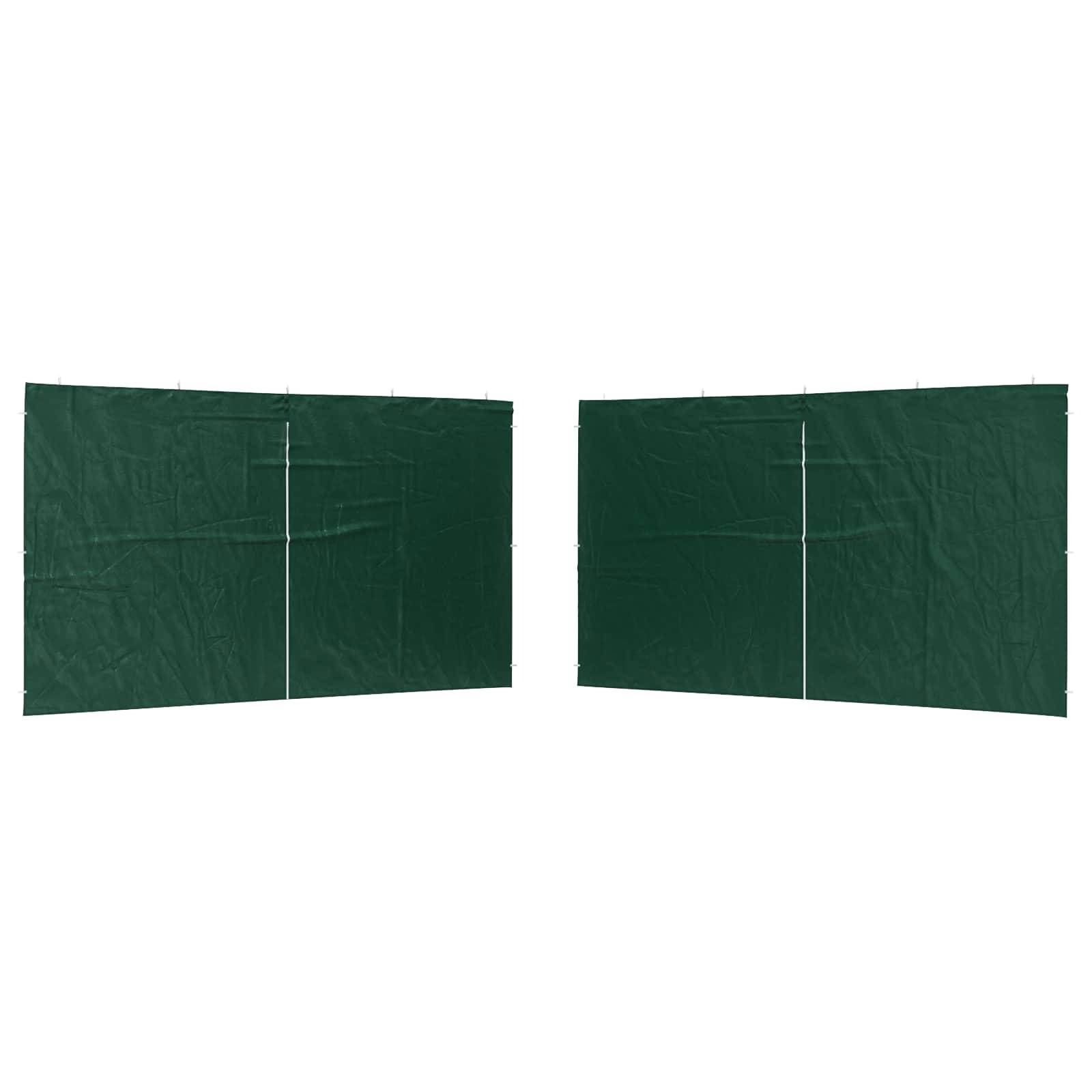 Mur de tente de fête PE et acier vert 400 x 1 x 195 cm - PANGIVO - Image 2