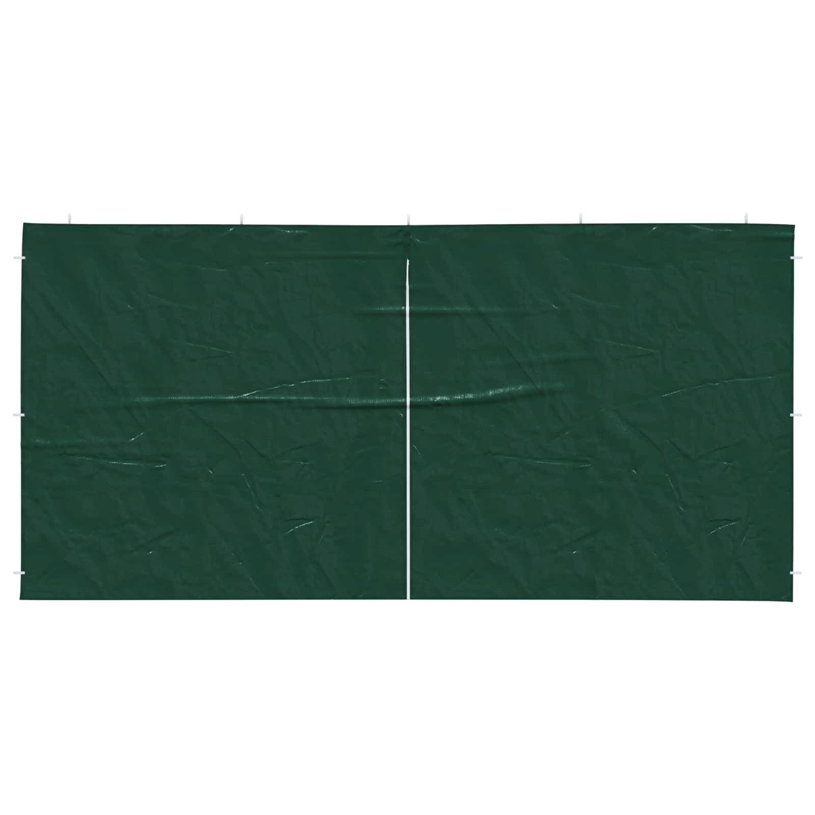 Mur de tente de fête PE et acier vert 400 x 1 x 195 cm - PANGIVO - Image 3