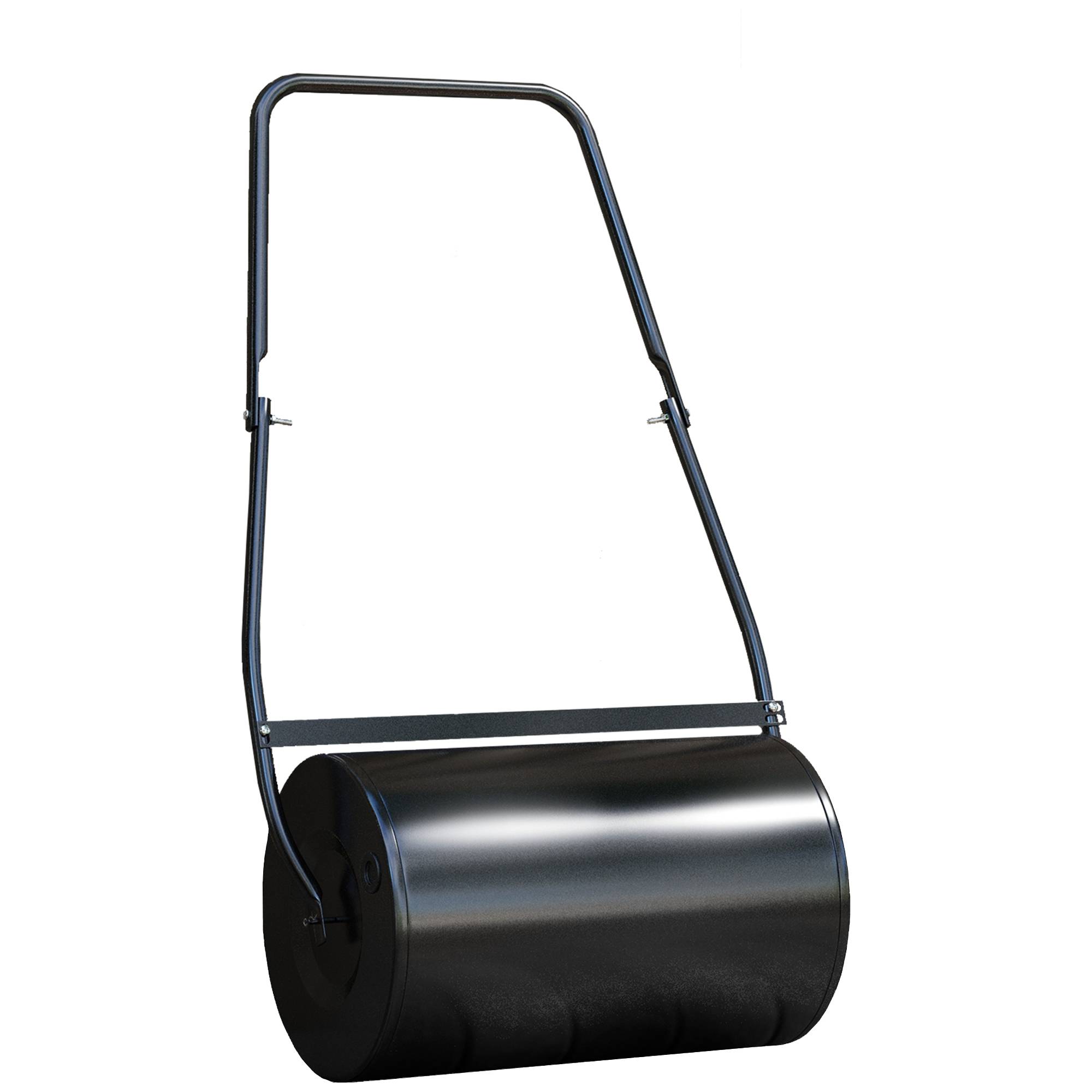 Durhand - Rouleau à gazon - DURHAND - remplissable avec 38 L d'eau ou de sable - acier et métal - 60 x 32 x 105 cm - noir - Outsunny - Image 1