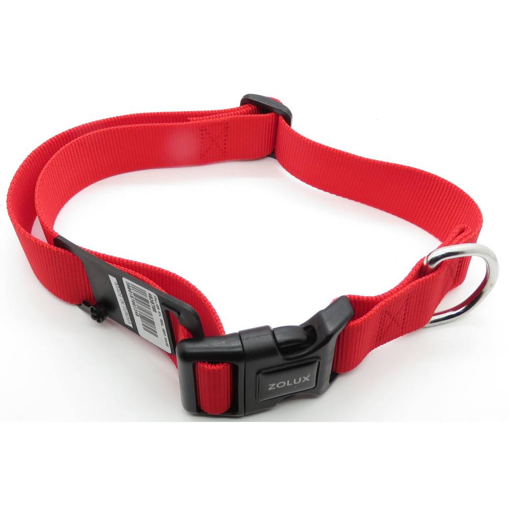 Zolux - collier nylon 50 - 80 cm x 40 mm rouge pour chien. - Image 5
